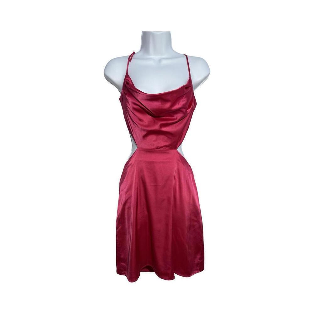 Wild Fable Satin Barbie core Cutout Mini Dress XS